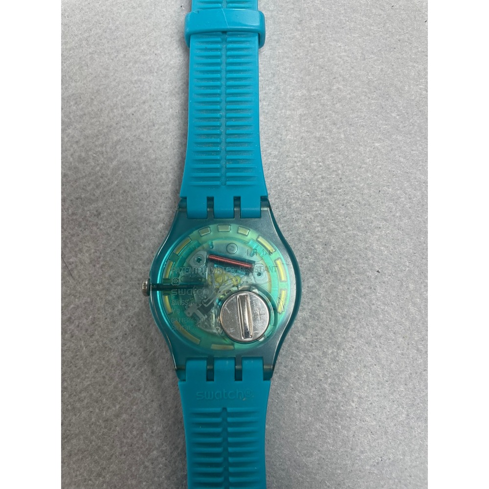 Swatch Watch Originals Teal Blue Silicone GN718 - Picture 4 of 4